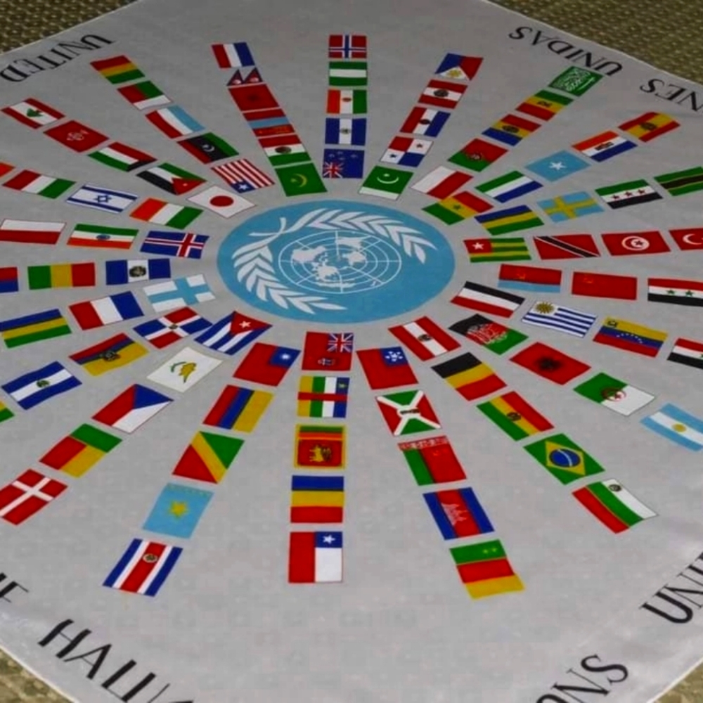 Vintage Scarf United Nations 1960s